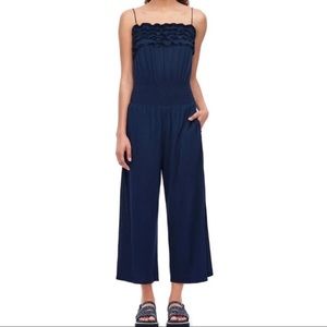 NWT Rebecca Taylor Ruffled Jersey Jumpsuit size M